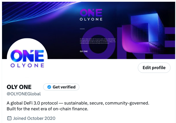 Oly One: Forging a New Order On-Chain, Returning Finance to Human Co-Governance